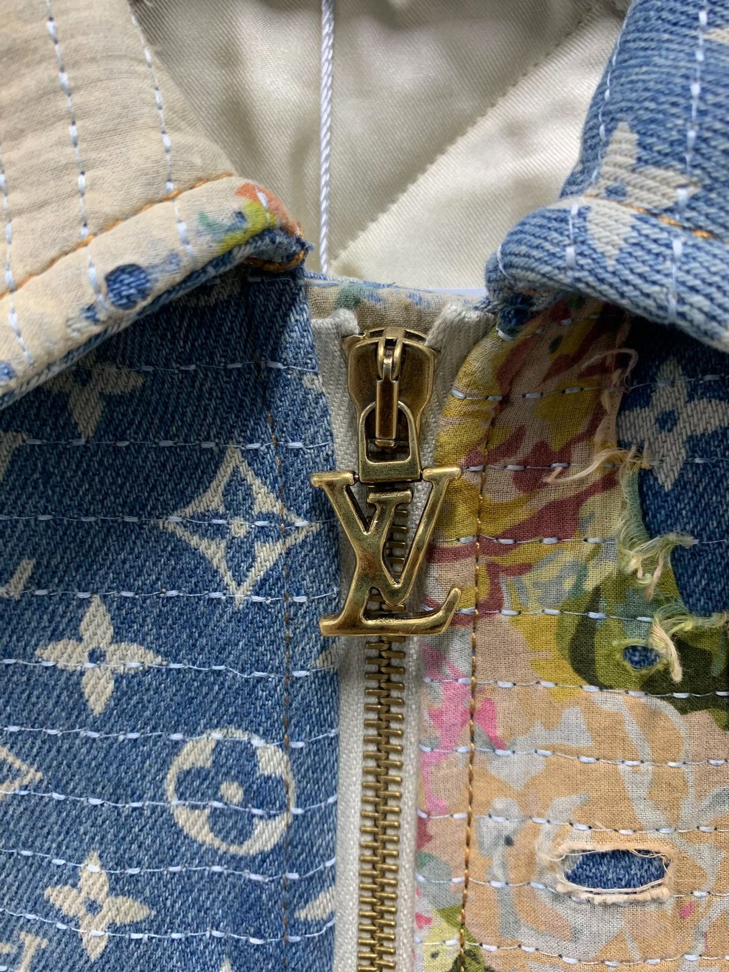 Louis Vuitton Louis Vuitton Floral Monogram Denim Jacket 52 Size US L / EU 52-54 / 3 - 4 Thumbnail