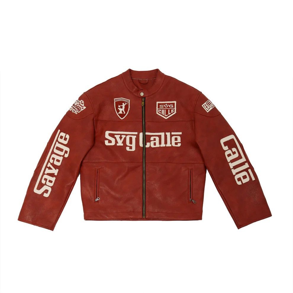 Other Leather crop racing jacket Size US XL / EU 56 / 4 - 1 Thumbnail