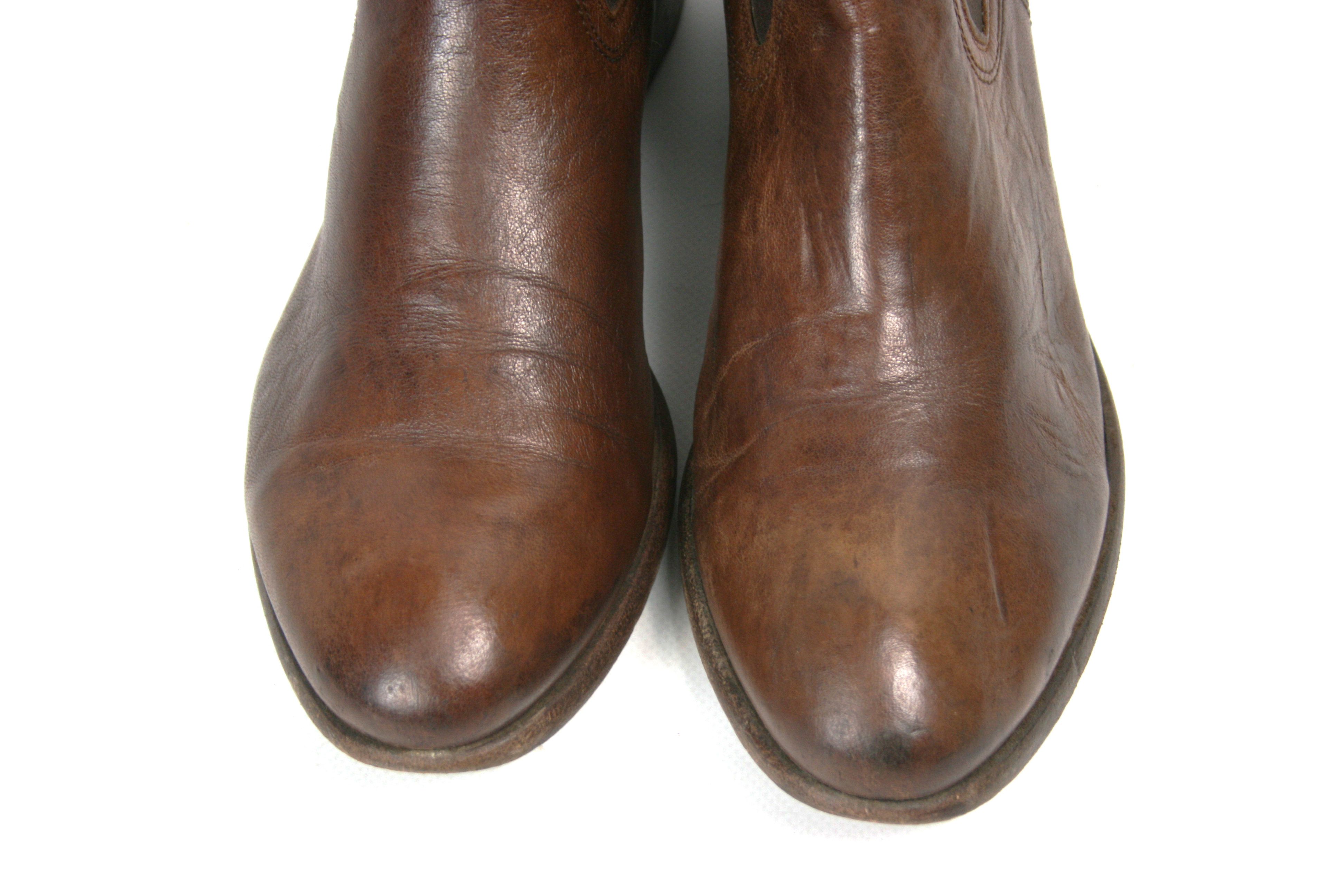 Frye Carson Leather Ankle Cowboy Boots Size US 9.5 / IT 39.5 - 5 Thumbnail