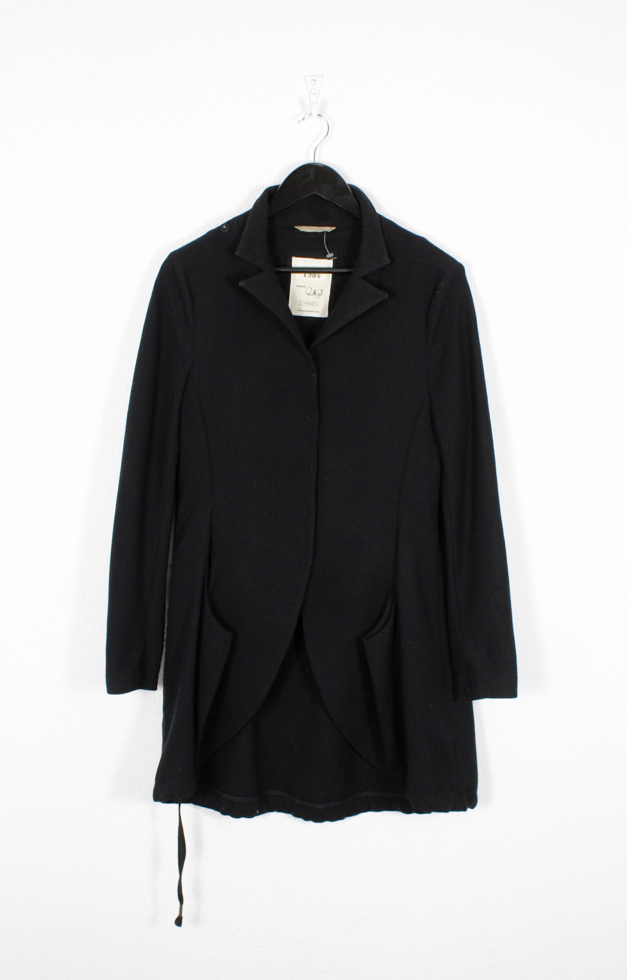 Annette Gortz × Vintage Annette Gortz Jacket Long Blazer Avant Garde Black Size S / US 4 / IT 40 - 1 Thumbnail