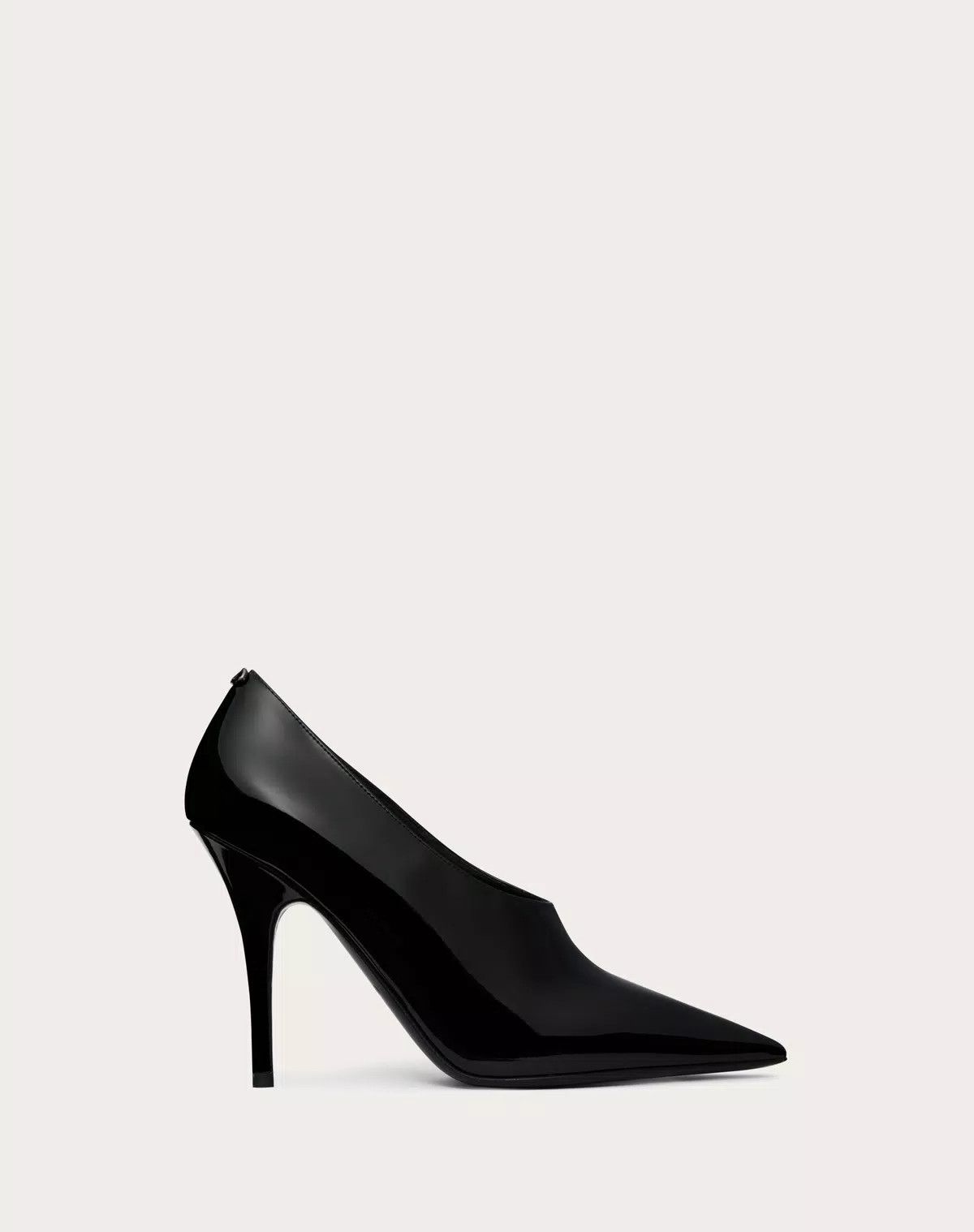 Valentino o1s1wg110426 Le Salon 105mm Patent Lather Pumps in Black Size US 9 / IT 39 - 1 Thumbnail