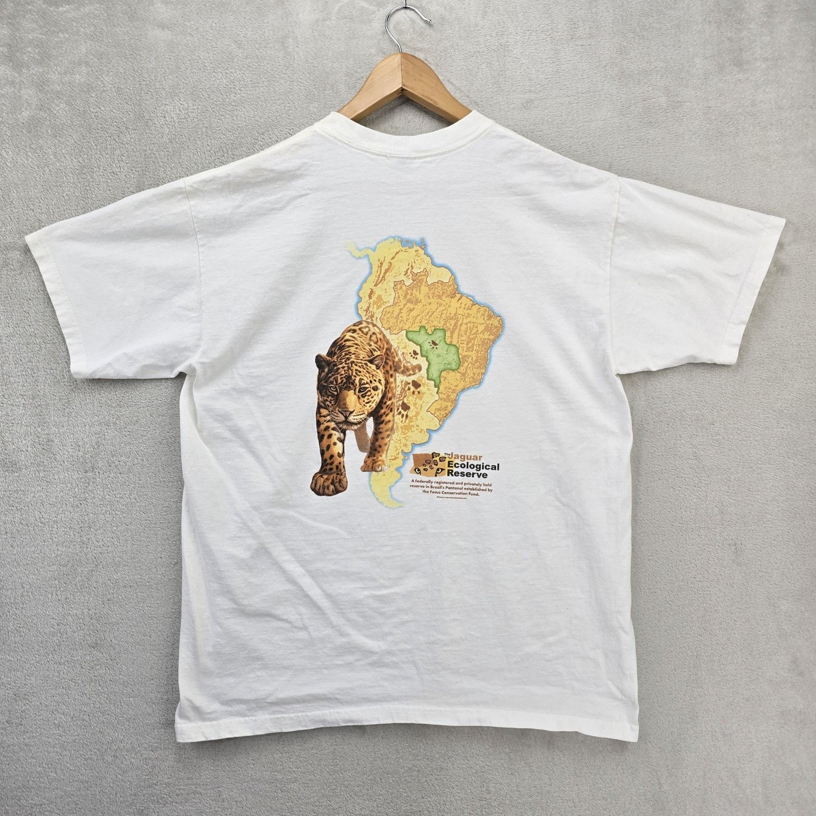 Anvil Vintage Jaguar Echological Reserve Human-I-Tees Shirt Large Size US L / EU 52-54 / 3 - 7 Thumbnail