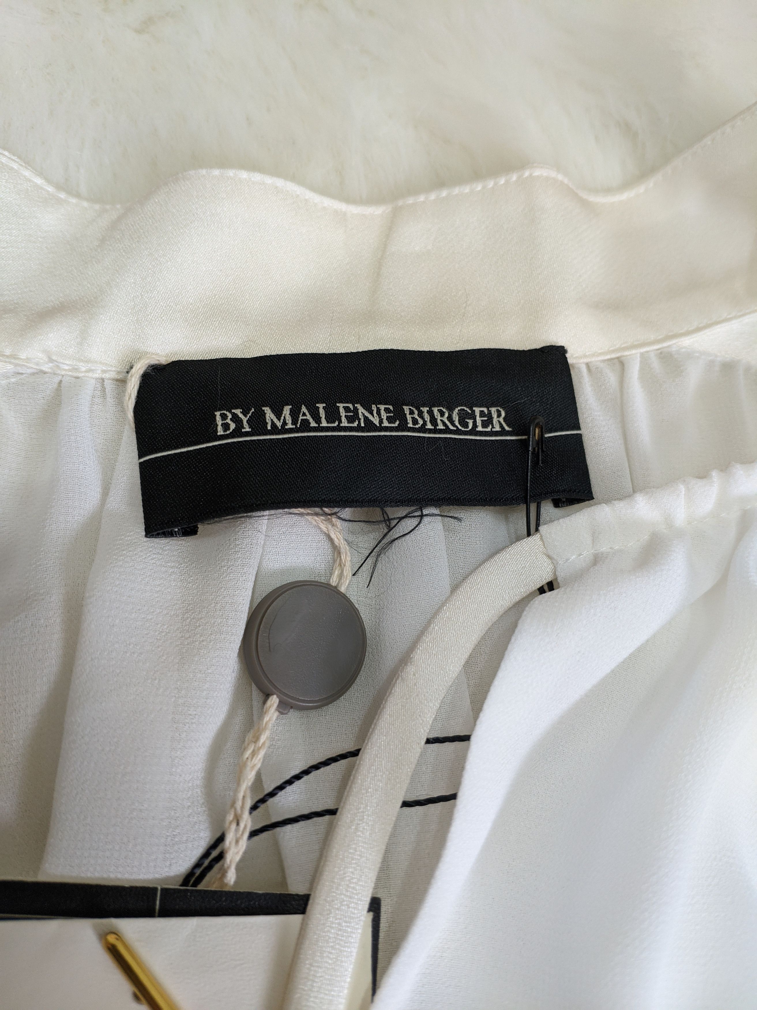 By Malene Birger BY MALENE BIRGER Bolivian Ruched Chiffon Blouse Top Tunic Size M / US 6-8 / IT 42-44 - 19 Thumbnail