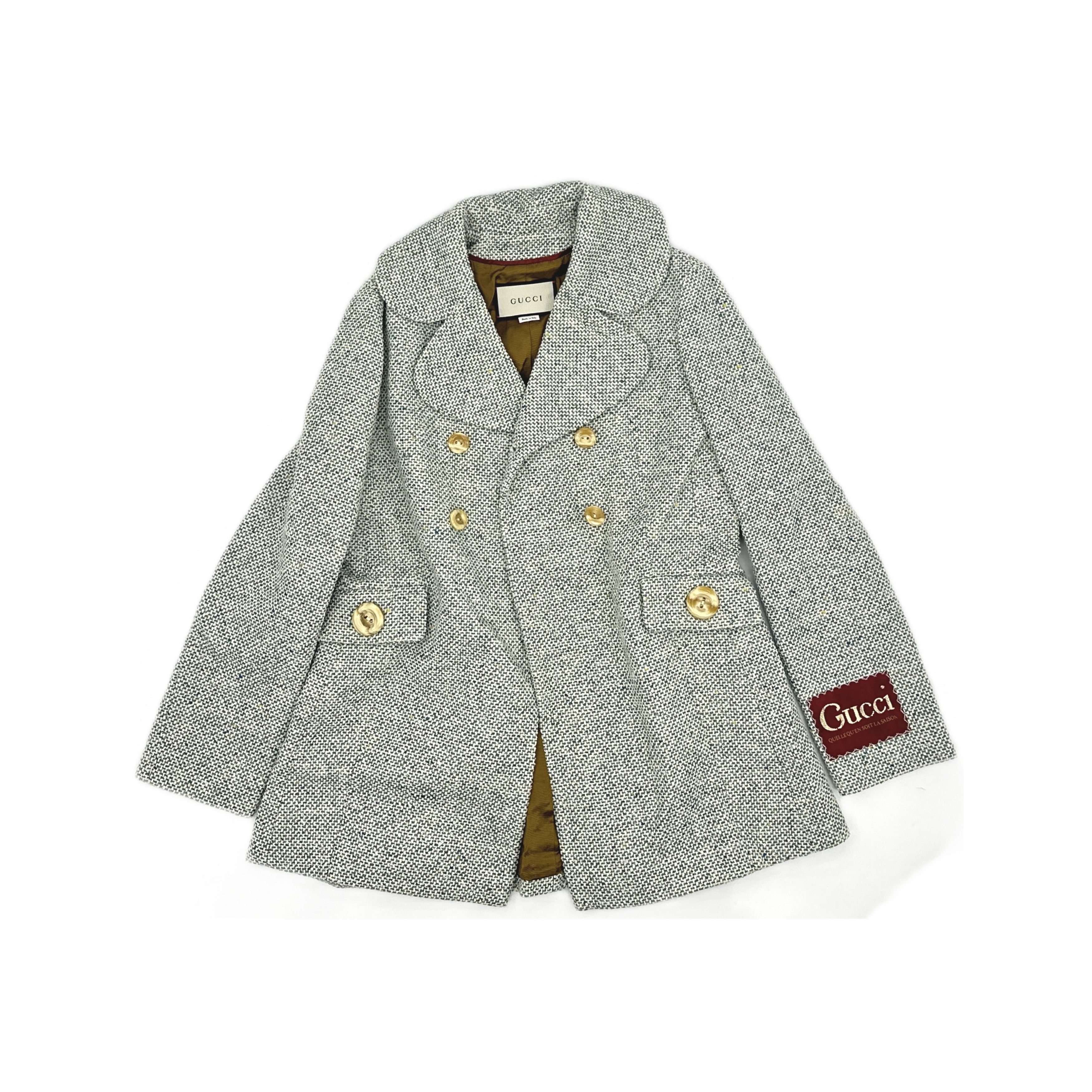 Gucci Gucci Tweed Double Breasted Coat IT 38 Size XS / US 0-2 / IT 36-38 - 1 Thumbnail