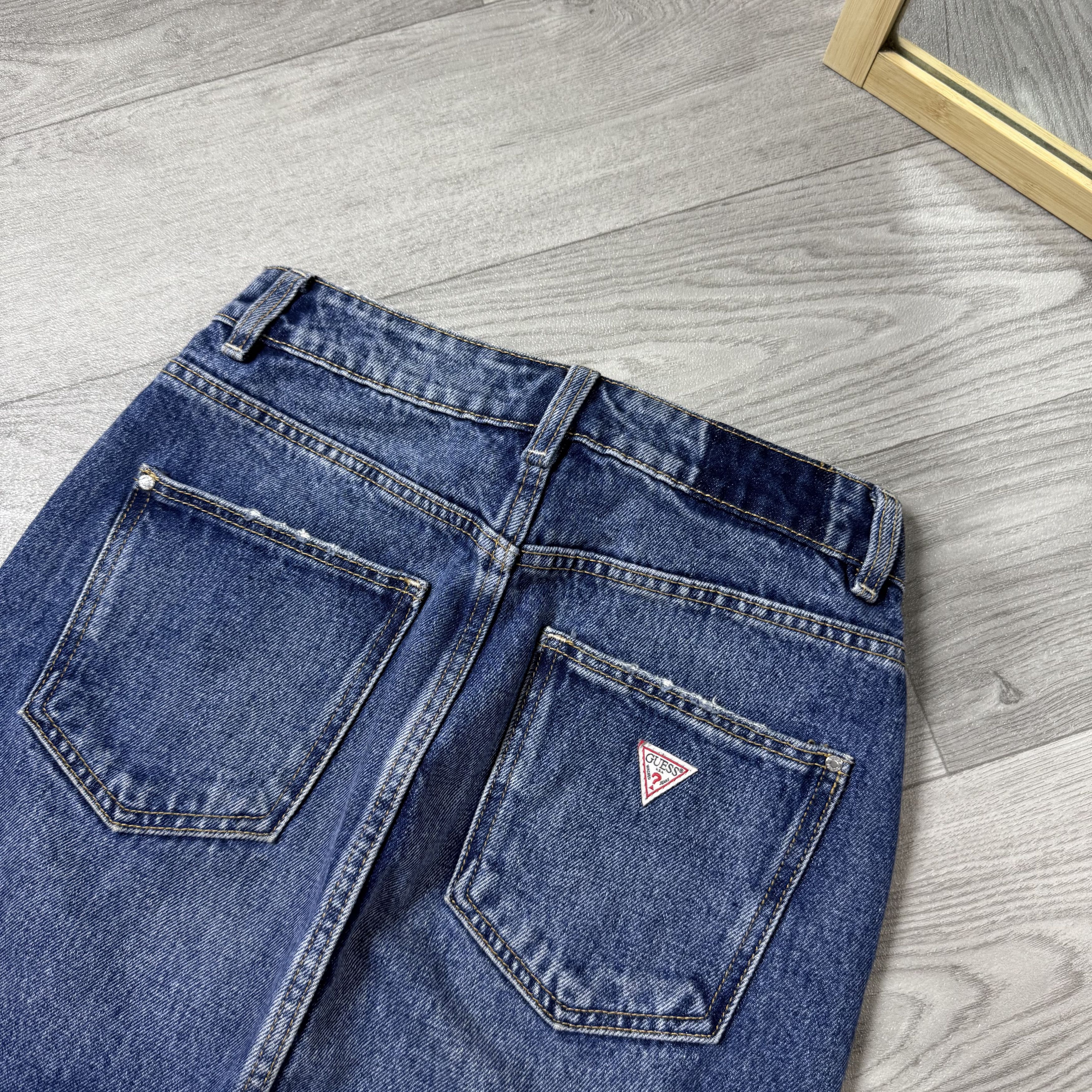 Guess Guess Women's Midi Denim Stonewashed Skirt Jeans 24 Size 24" / US 00 / IT 34 - 8 Thumbnail