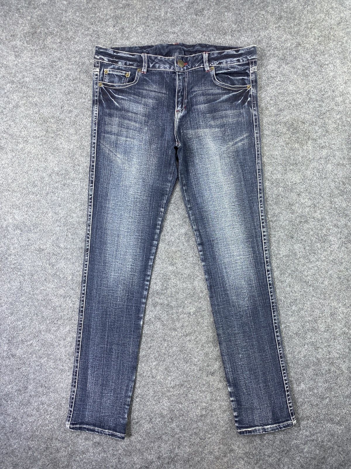 Japanese Brand × Jean Japanese Brand Blue Wash Jeans - J1100 Size US 33 - 1 Thumbnail
