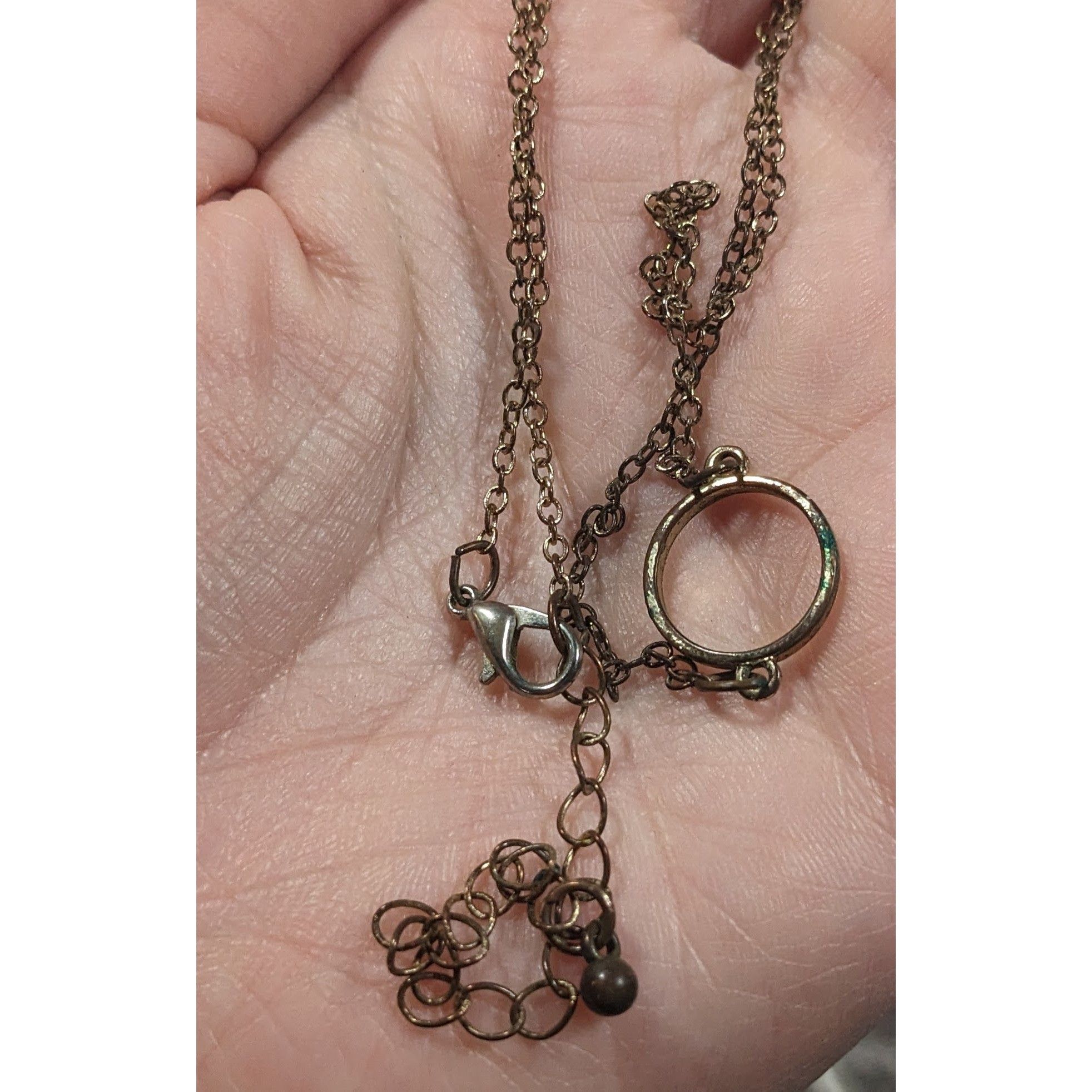 Other Minimalist Gold Tone Open Ring Pendant Necklace Size ONE SIZE - 5 Thumbnail