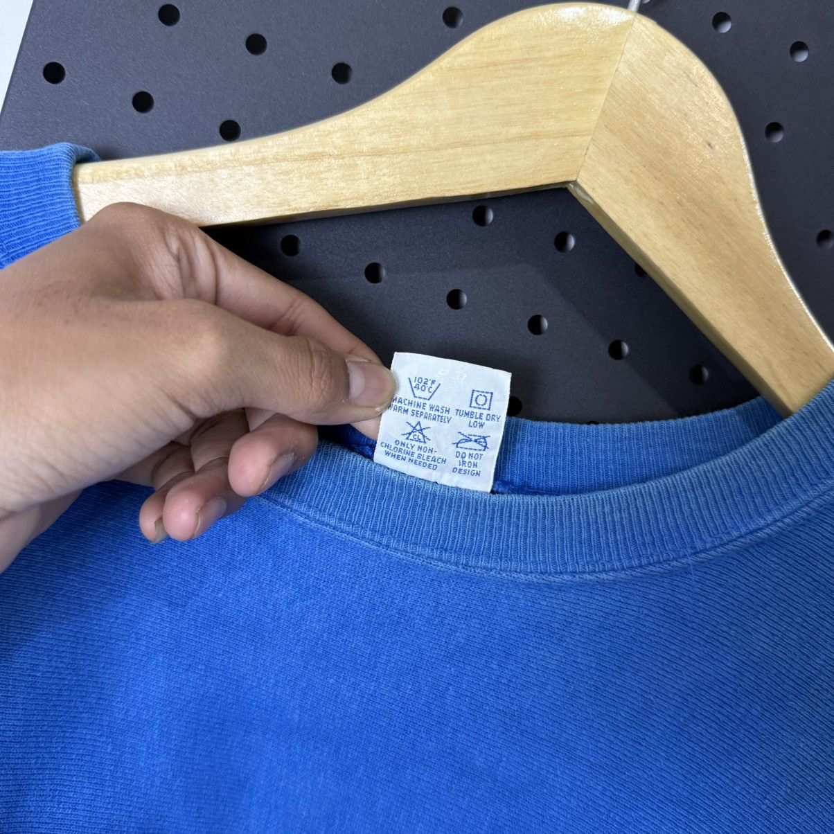 Champion Vintage CHAMPION reverse weave blue logo sweatshirt Size US L / EU 52-54 / 3 - 6 Thumbnail