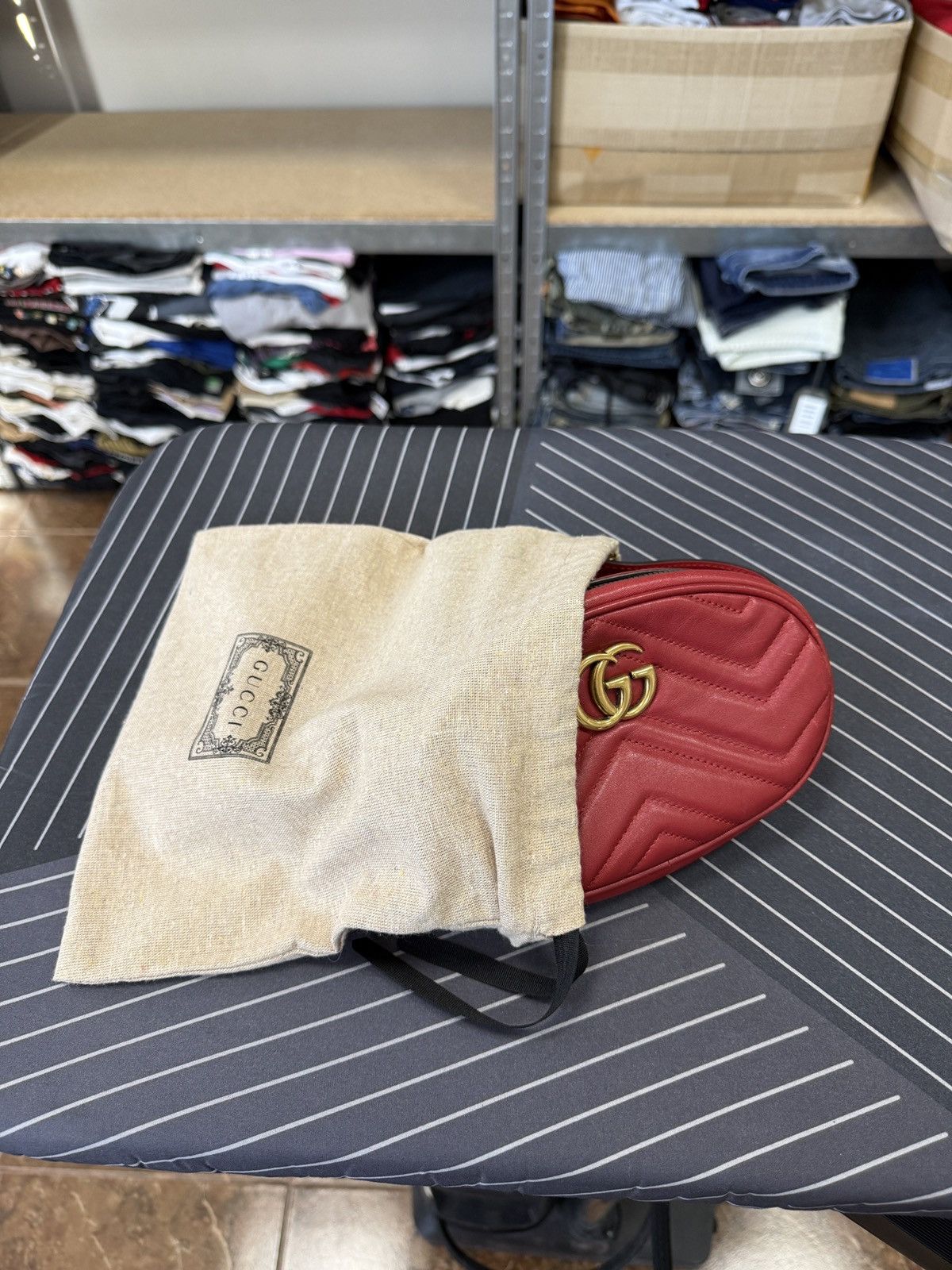 Gucci 🇮🇹 Gucci 476434 GG Marmont Bag Waist Pouch Belt Bag Waist Size ONE SIZE - 15 Thumbnail