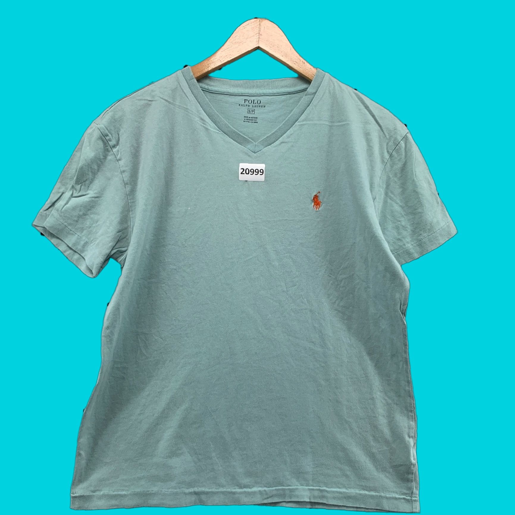Polo Ralph Lauren VINTAGE Polo Ralph Lauren Shirt V-Neck Short Sleeve Green Small Preppy Mens Size US S / EU 44-46 / 1 - 1 Thumbnail
