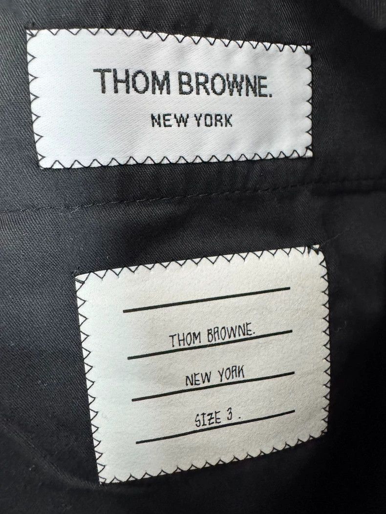 Thom Browne Thom browne Size 3 TB gray four-bar wool suit trousers 250 Size US 31 - 4 Thumbnail