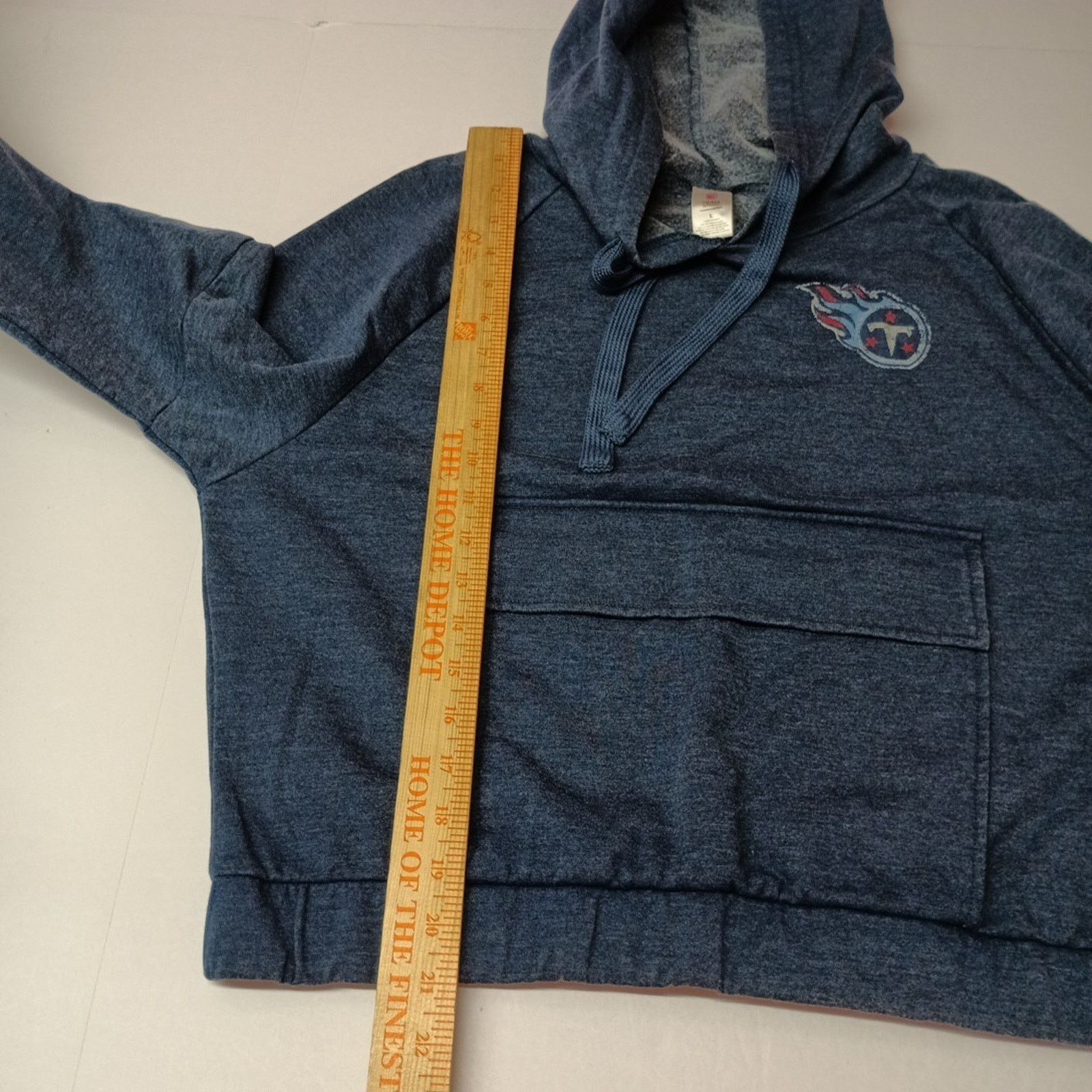 NFL Tennessee Titans Cropped Hoodie Womens Size L Blue Sleepwear Size L / US 10 / IT 46 - 7 Thumbnail