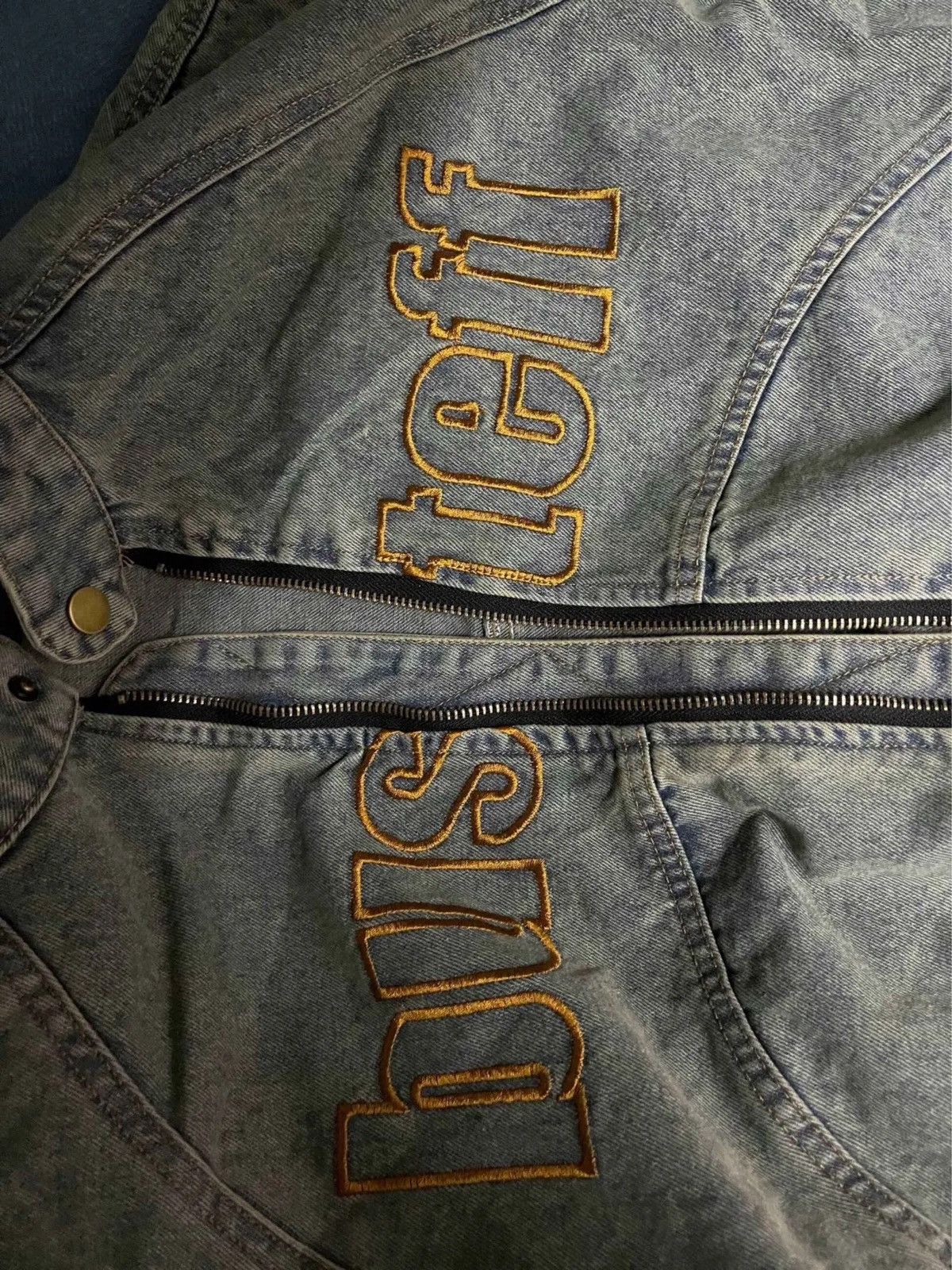 Vintage American vintage denim jacket bomber oversize y2k unisex Size US L / EU 52-54 / 3 - 12 Thumbnail