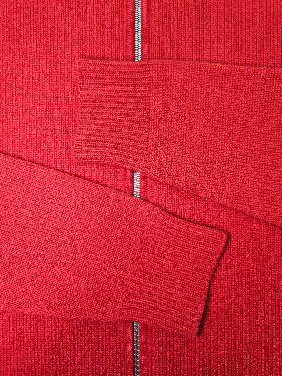 Dior Dior Homme Cashmere Zip Up Detail Red Cardigan Red Sweater Size US M / EU 48-50 / 2 - 3 Thumbnail