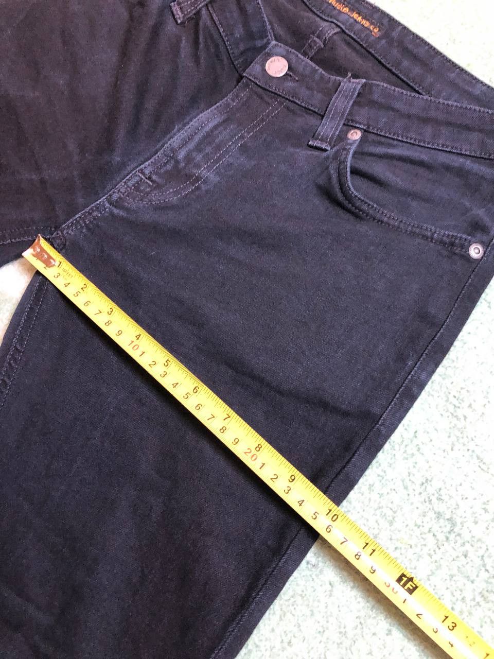 Nudie Jeans NUDIE Black Wash Denim Regular Skinny Straight Jeans Size US 32 / EU 48 - 14 Thumbnail