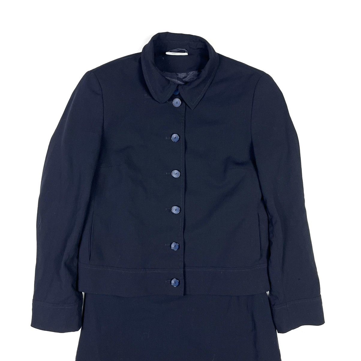Akris Akris Punto Blazer & Dress Luxury Business Suit Classic Blue Size S / US 4 / IT 40 - 9 Thumbnail