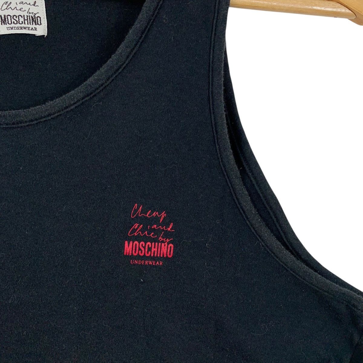Moschino MOSCHINO UNDERWEAR Embroidered Tank Sleeveless Tshirt Size US M / EU 48-50 / 2 - 3 Thumbnail