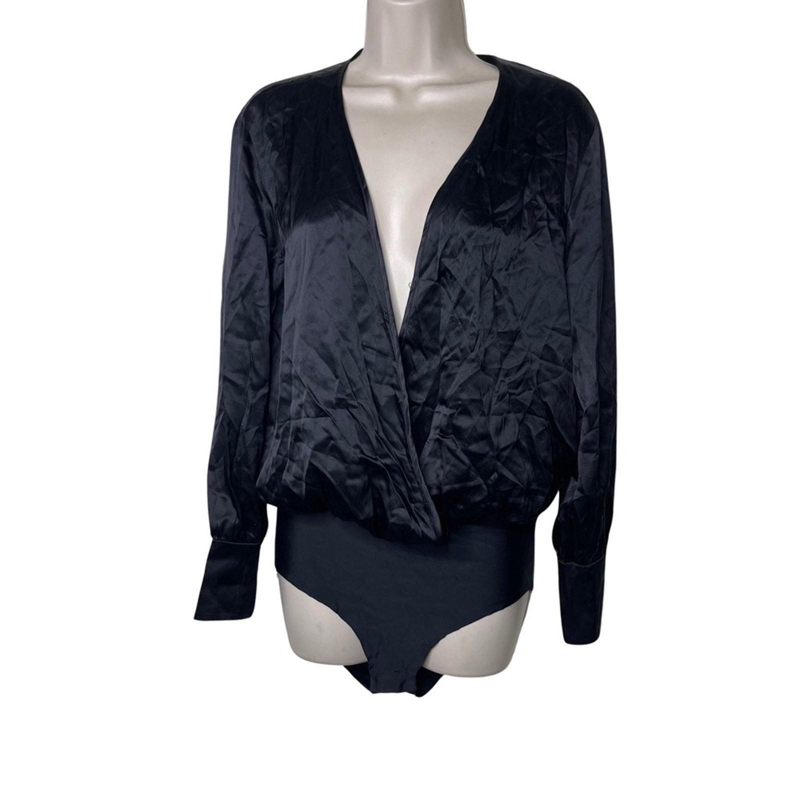CAMI NYC CAMI NYC 100% silk The Ally Deep V neck Bodysuit sz S Size S / US 4 / IT 40 - 2 Thumbnail