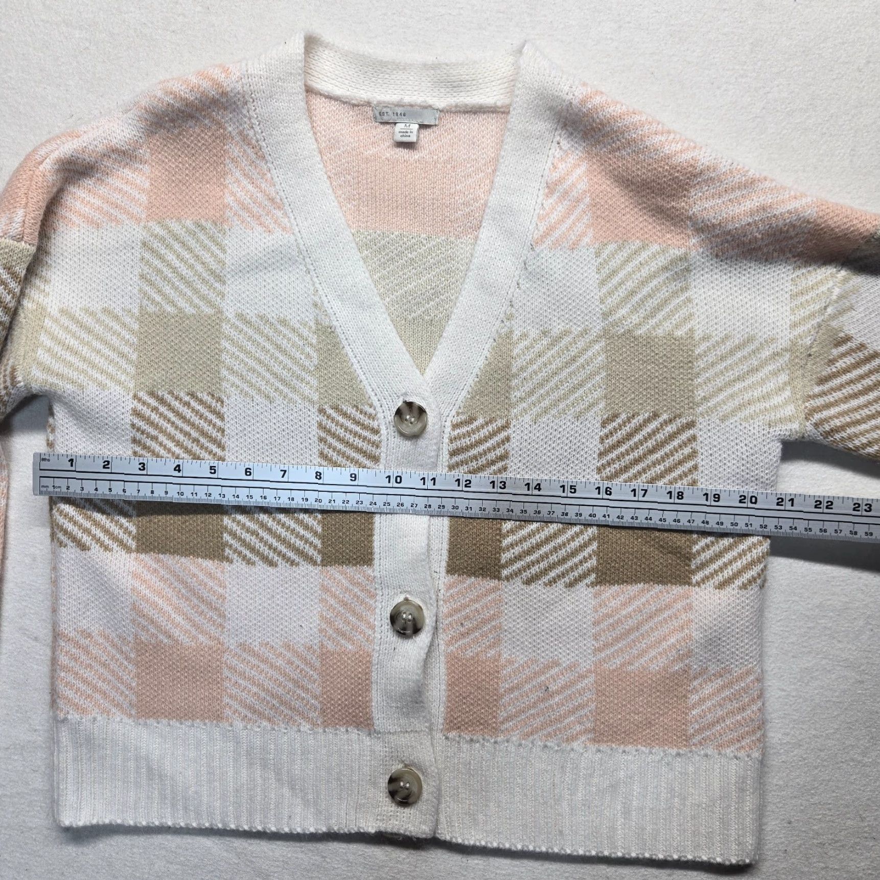 Vintage VINTAGE Cato Women's Cardigan Sweater Long Sleeve All Seasons Fall Spring Winter Medium Brown Knit Size M / US 6-8 / IT 42-44 - 6 Thumbnail