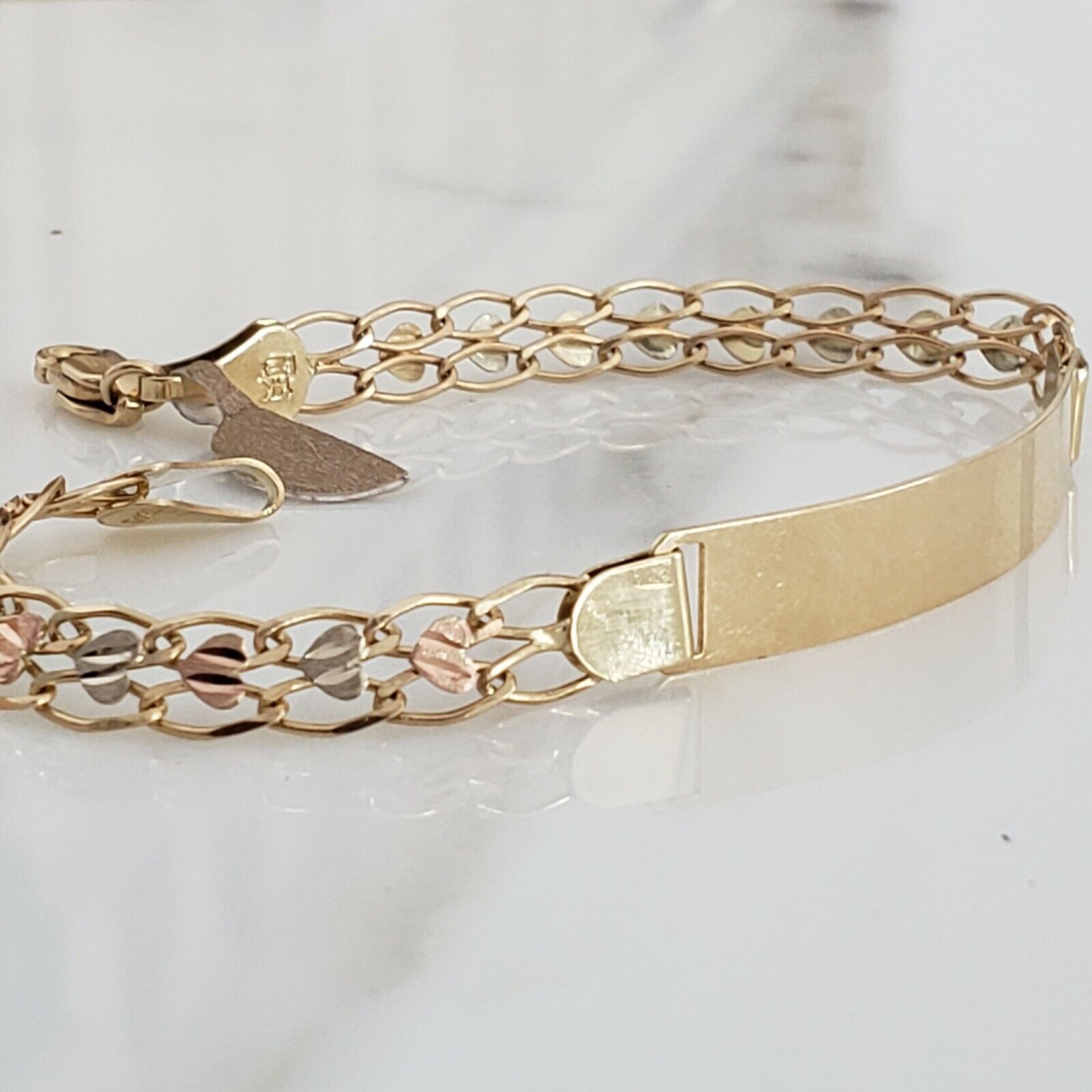 Other Womans real 10k Tri Gold bracelet Size ONE SIZE - 1 Thumbnail
