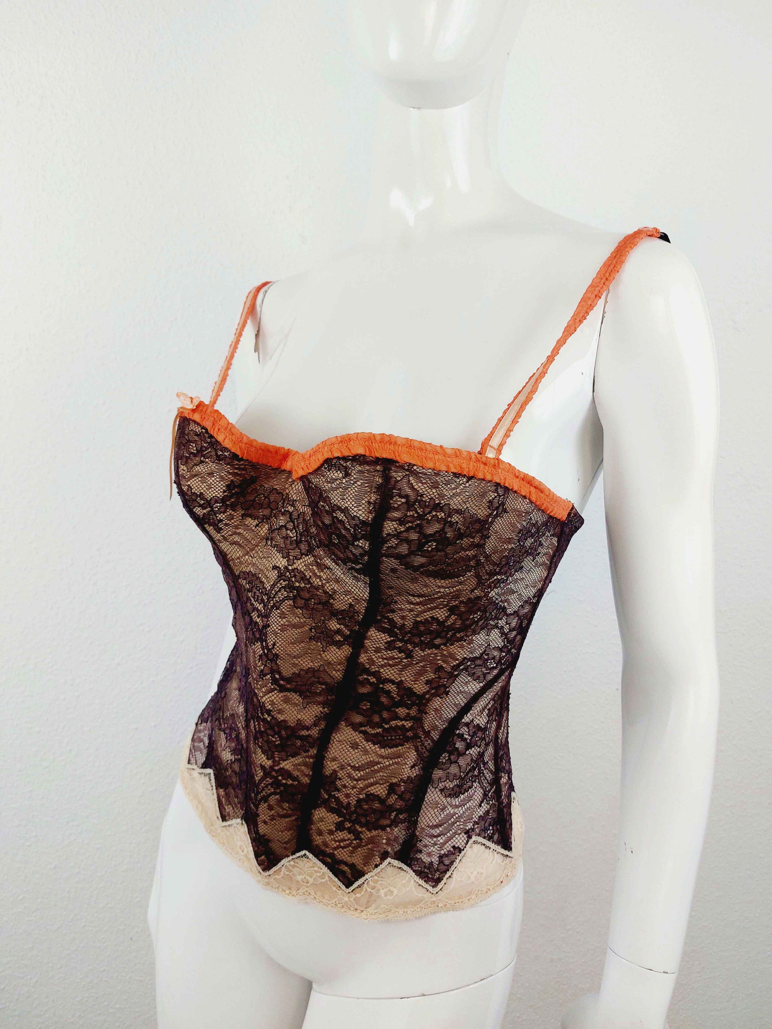 Christian Lacroix Christian Lacroix Baroque Goth Gothic Lace Corset Bustier Size M / US 6-8 / IT 42-44 - 3 Thumbnail