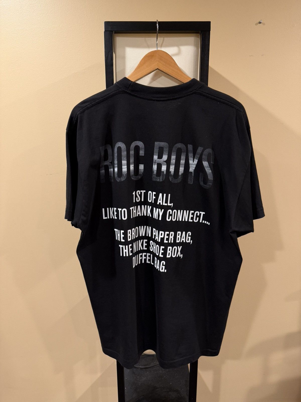 Vintage Vintage Jay-Z 2007 American Ganster Promo Black Rap T-Shirt Size US XL / EU 56 / 4 - 15 Thumbnail