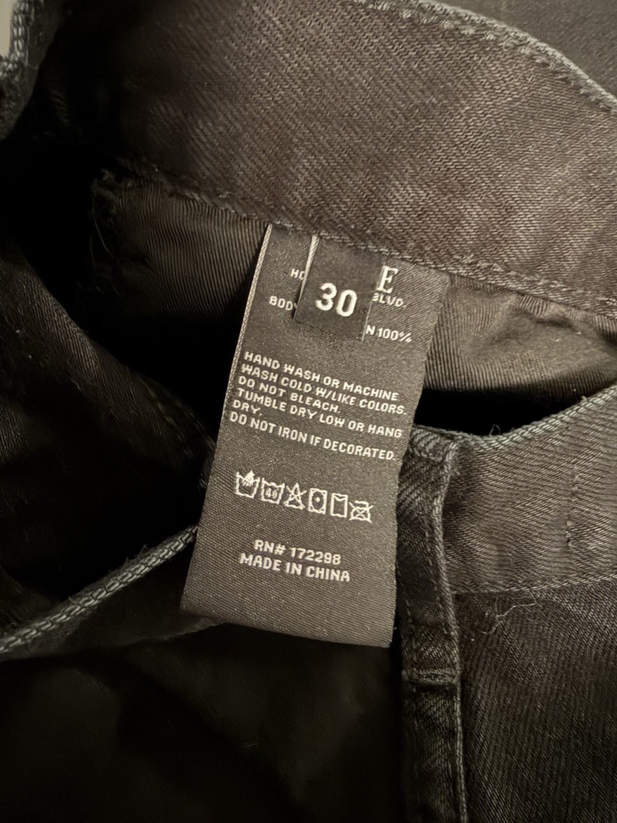 Alice Hollywood Palladium Jeans Jet Black Size US 33 - 8 Thumbnail