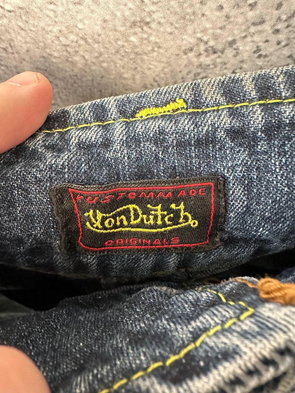 Vintage × Von Dutch Von Dutch Denim Mini Skirt Vintage Made in USA Size 32" / US 10 / IT 46 - 9 Thumbnail