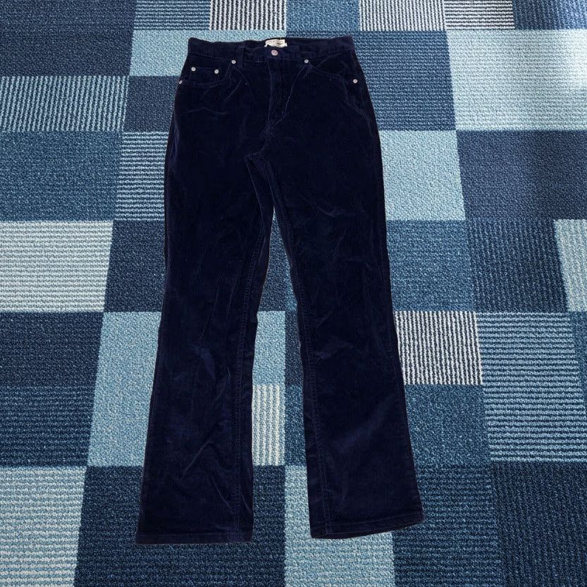 Vintage VINTAGE Generra Clothing Company Navy Corduroy Straight Pants 29x30 Womens 9 XS? Size 30" / US 8 / IT 44 - 1 Thumbnail