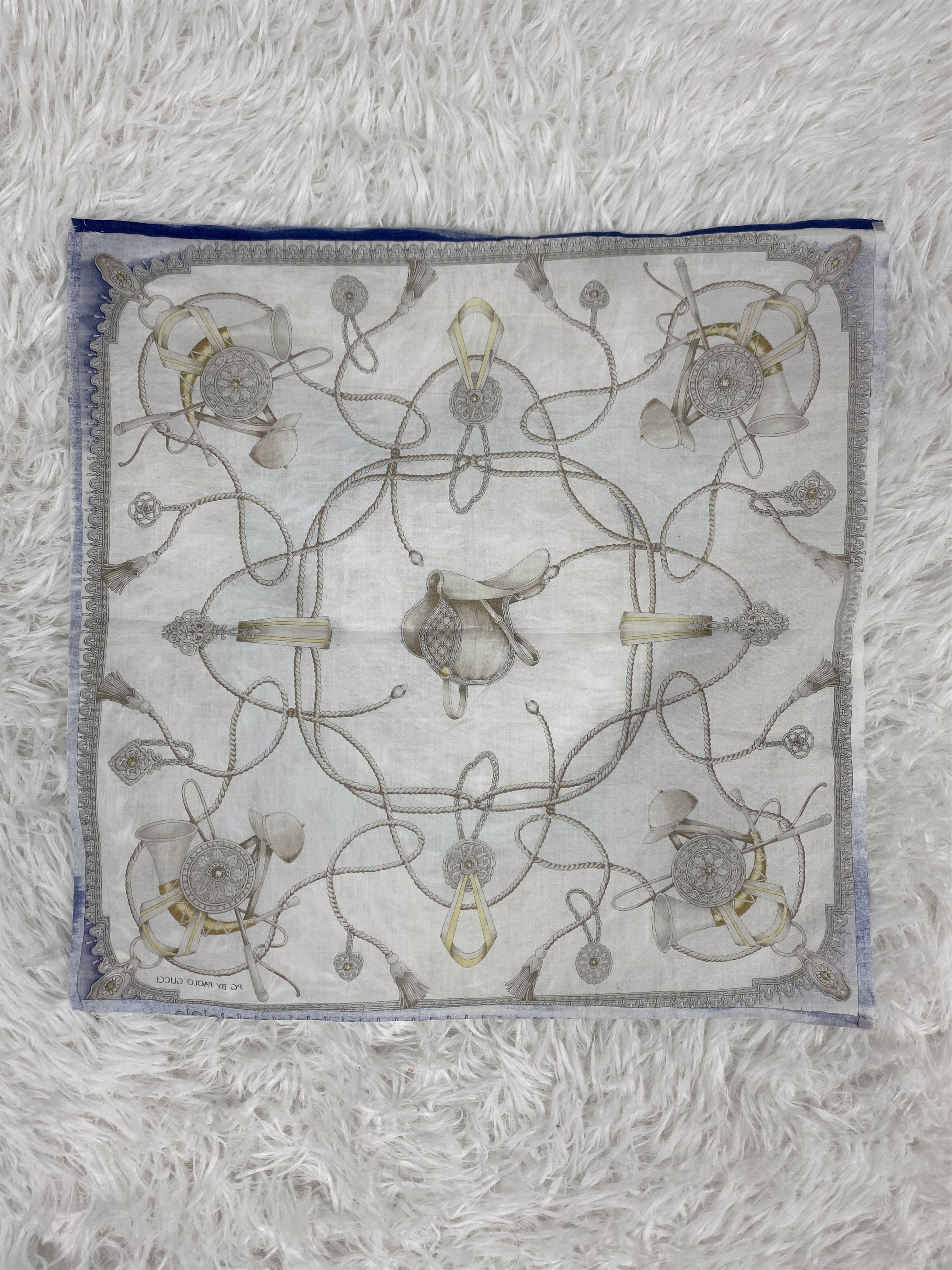 Paolo Gucci Vintage Paolo Gucci Handkerchief Neckerchief PH0231 Size ONE SIZE - 4 Thumbnail