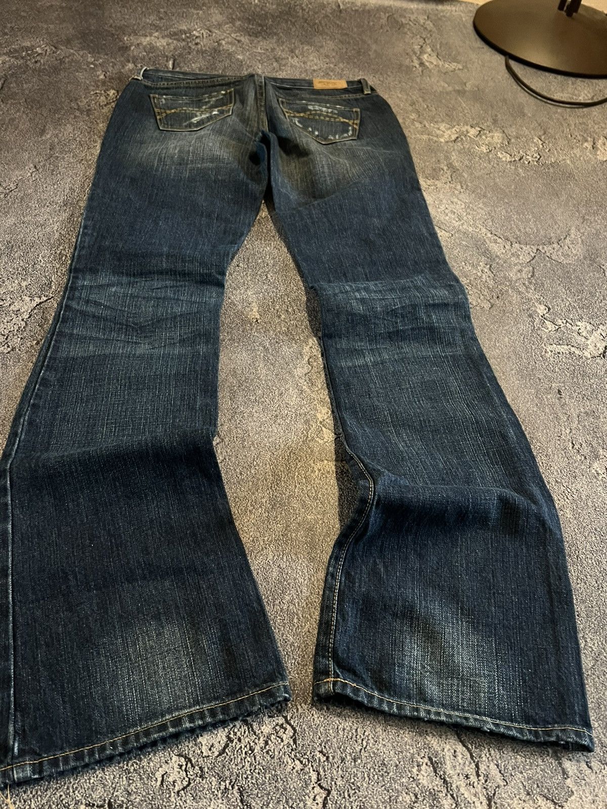 Vintage Vintage Distressed Y2K Flared Jeans / Rick Owens Style Glam Size US 29 - 4 Thumbnail