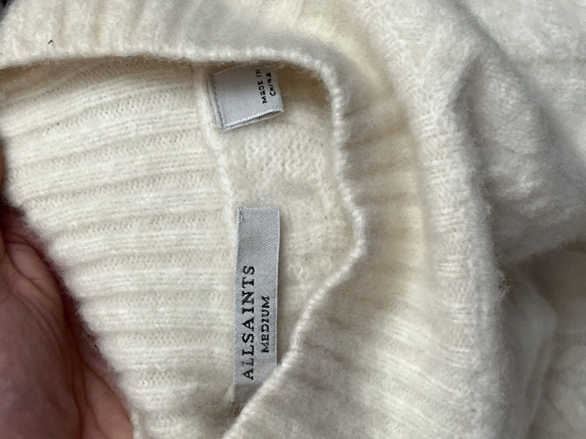 Allsaints AllSaints Arvid Wool Blend Cable Knit Vest Chalk White Size M / US 6-8 / IT 42-44 - 7 Thumbnail