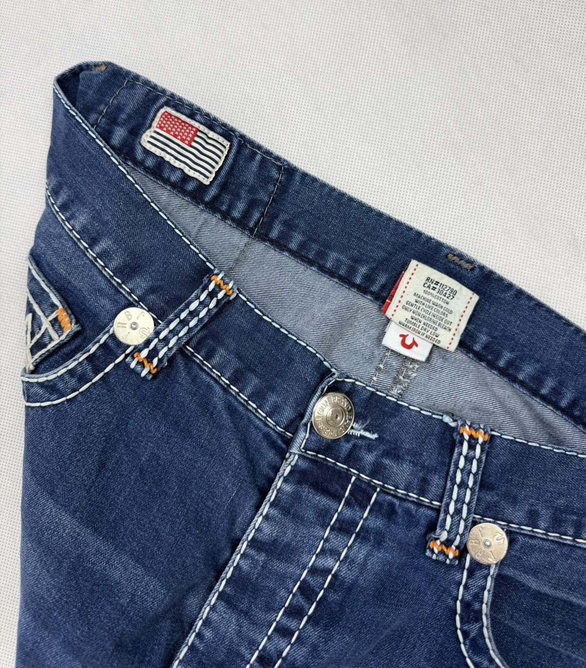 True Religion True Religion Ricky Super T Jeans USA Seams Size US 33 - 4 Thumbnail