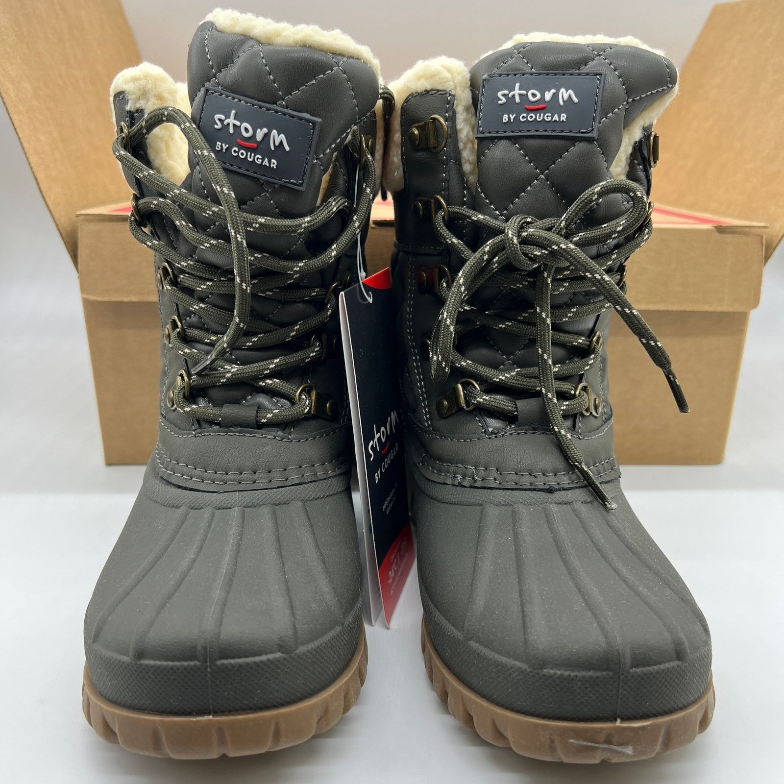 Other Cougar Waterproof Winter Boots Size 7Wide Green Olive Size US 7 / IT 37 - 6 Thumbnail
