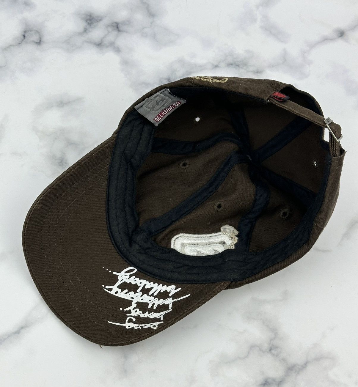 Billabong Vintage Billabong Brown Baseball Cap One Size Size ONE SIZE - 7 Thumbnail