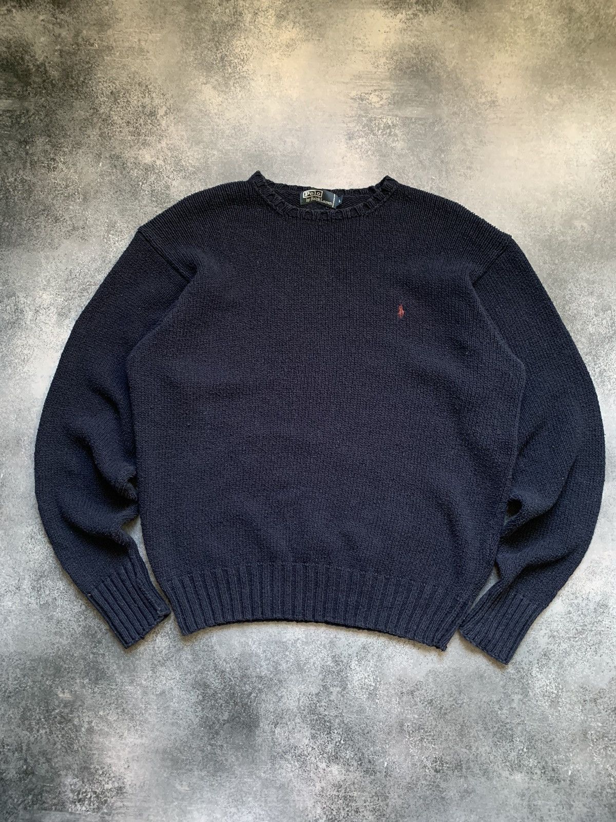 Polo Ralph Lauren × Vintage Vintage Polo Ralph Lauren Knit Crewneck Sweater Size US L / EU 52-54 / 3 - 1 Thumbnail