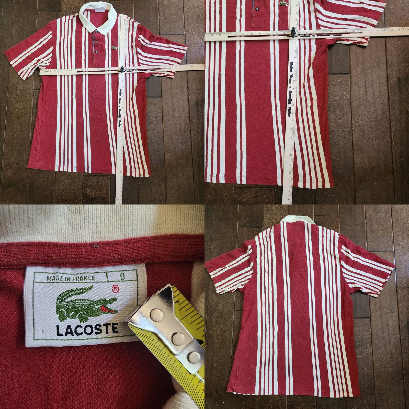 Lacoste Lacoste Polo Shirt Mens Striped Short Sleeve Collared Multicolor 6 Regular Size XS? Size US S / EU 44-46 / 1 - 8 Thumbnail