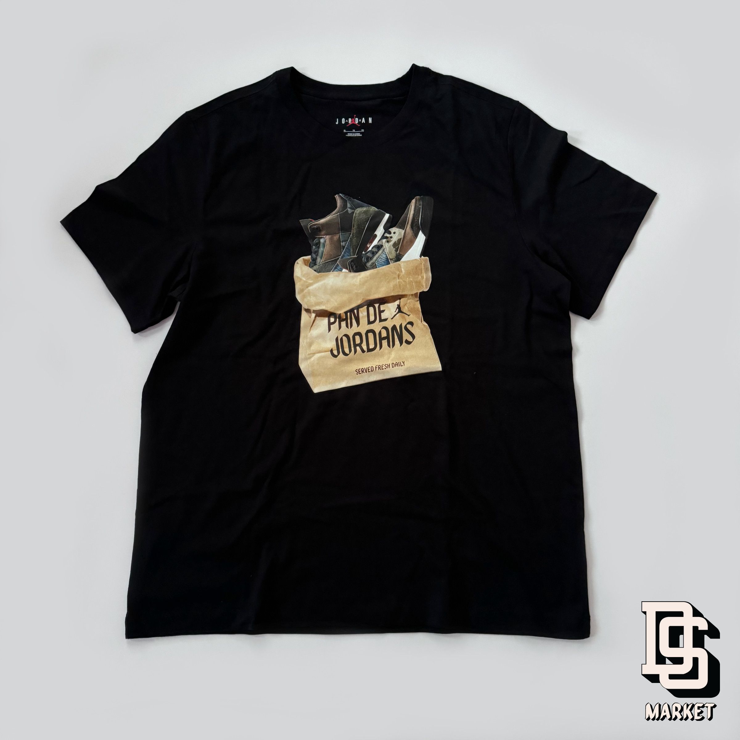 Jordan Brand MANILA PHILIPPINES PANDESAL AIR JORDAN TEE XL FILIPINO BLACK Size US XL / EU 56 / 4 - 1 Thumbnail