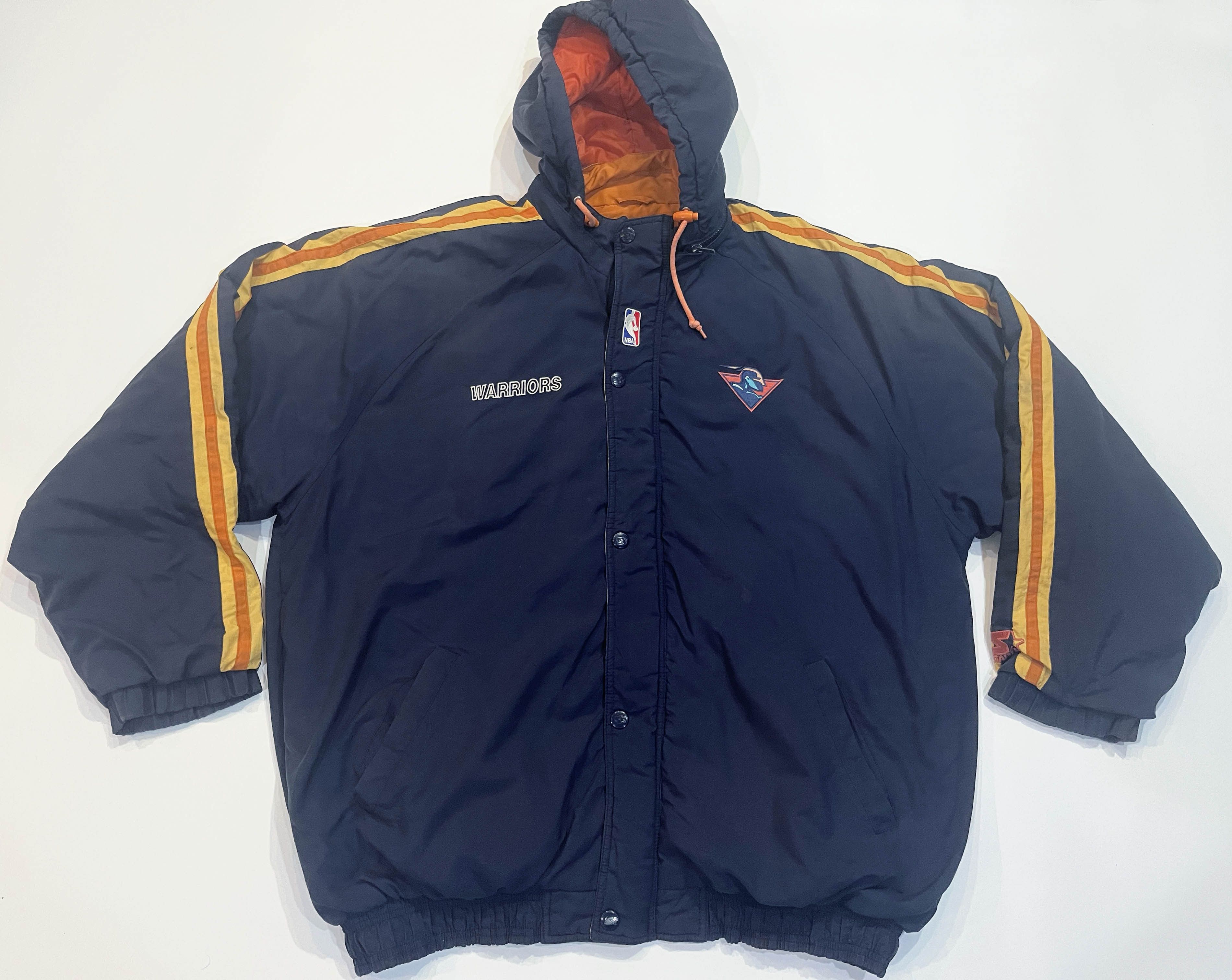 NBA × Starter × Vintage Vintage Starter NBA Golden State Warriors Full Zip Jacket Size US XXL / EU 58 / 5 - 1 Thumbnail