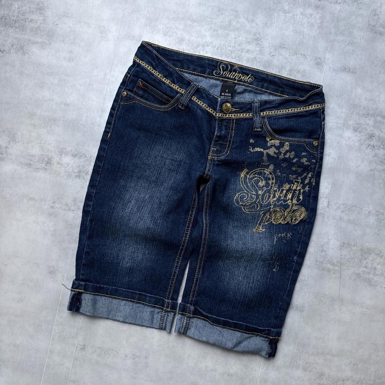 Southpole Y2K Southpole 00s Denim Capri Shorts Size 26" / US 2 / IT 38 - 4 Thumbnail