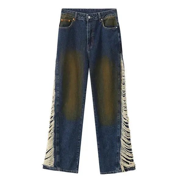 Japanese Brand Shizuku x Kato Retro punk distressed denim jeans pants Size US 32 / EU 48 - 5 Thumbnail