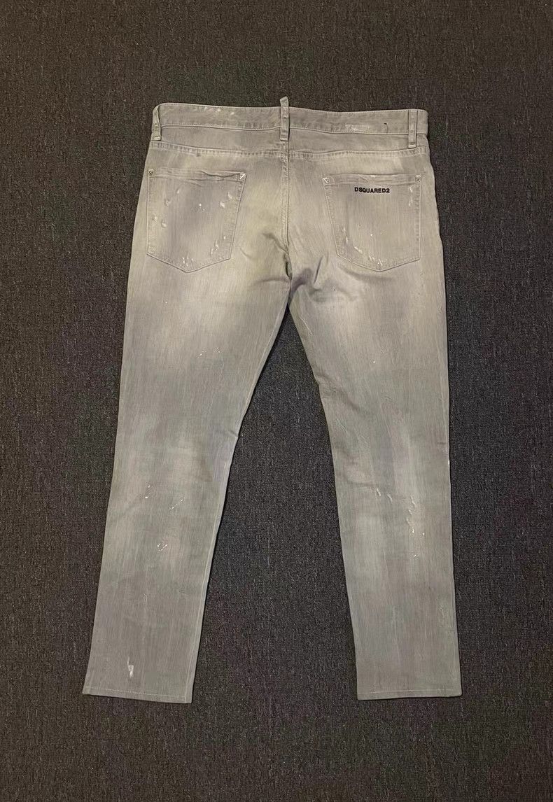 Dsquared2 Dsquared2 Grey Distressed Jeans Size US 38 / EU 54 - 6 Thumbnail