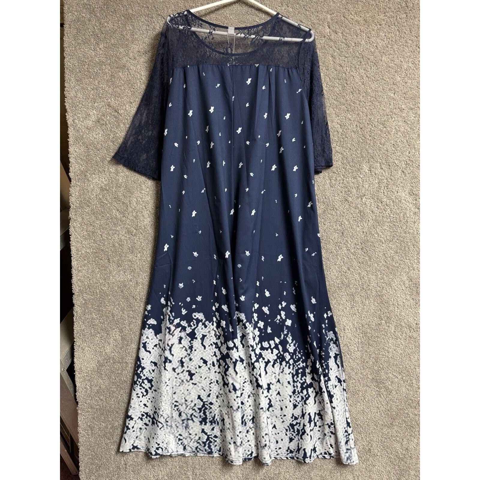 Other Whimsigoth Maxi Dress XL Ombre Lace Artsy Gradient Festival Size XL / US 12-14 / IT 48-50 - 1 Thumbnail