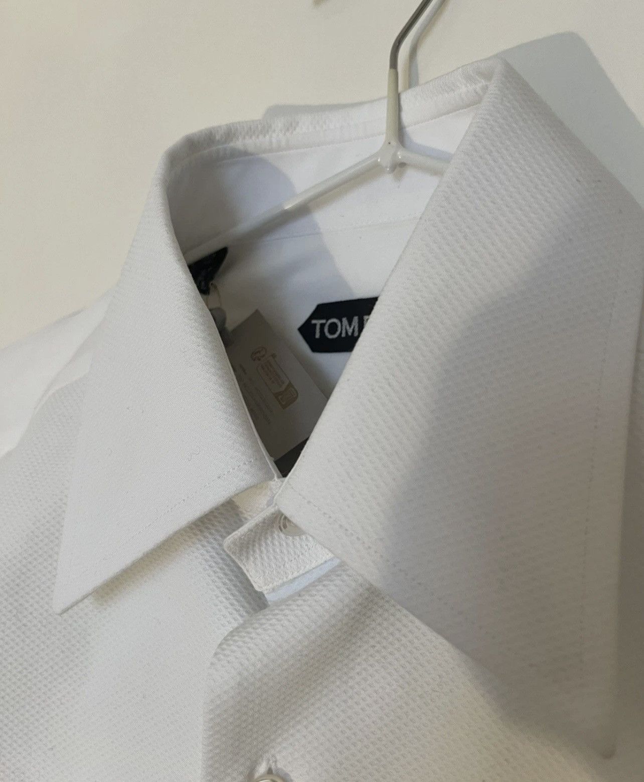 Tom Ford TOM FORD White Dress tuxedo Shirt Size 15 39 Long Sleeves Size US M / EU 48-50 / 2 - 13 Thumbnail