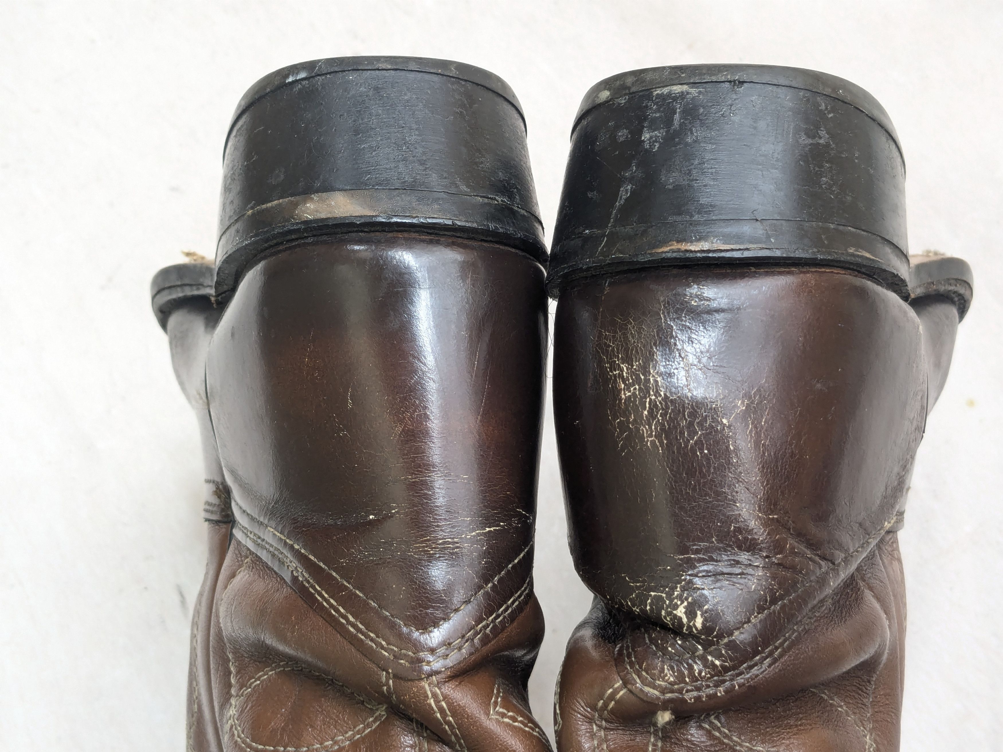 Genuine Leather Texas Cowboy Boots Brown 10.5 E Wide USA Western Size US 10.5 / EU 43-44 - 11 Thumbnail