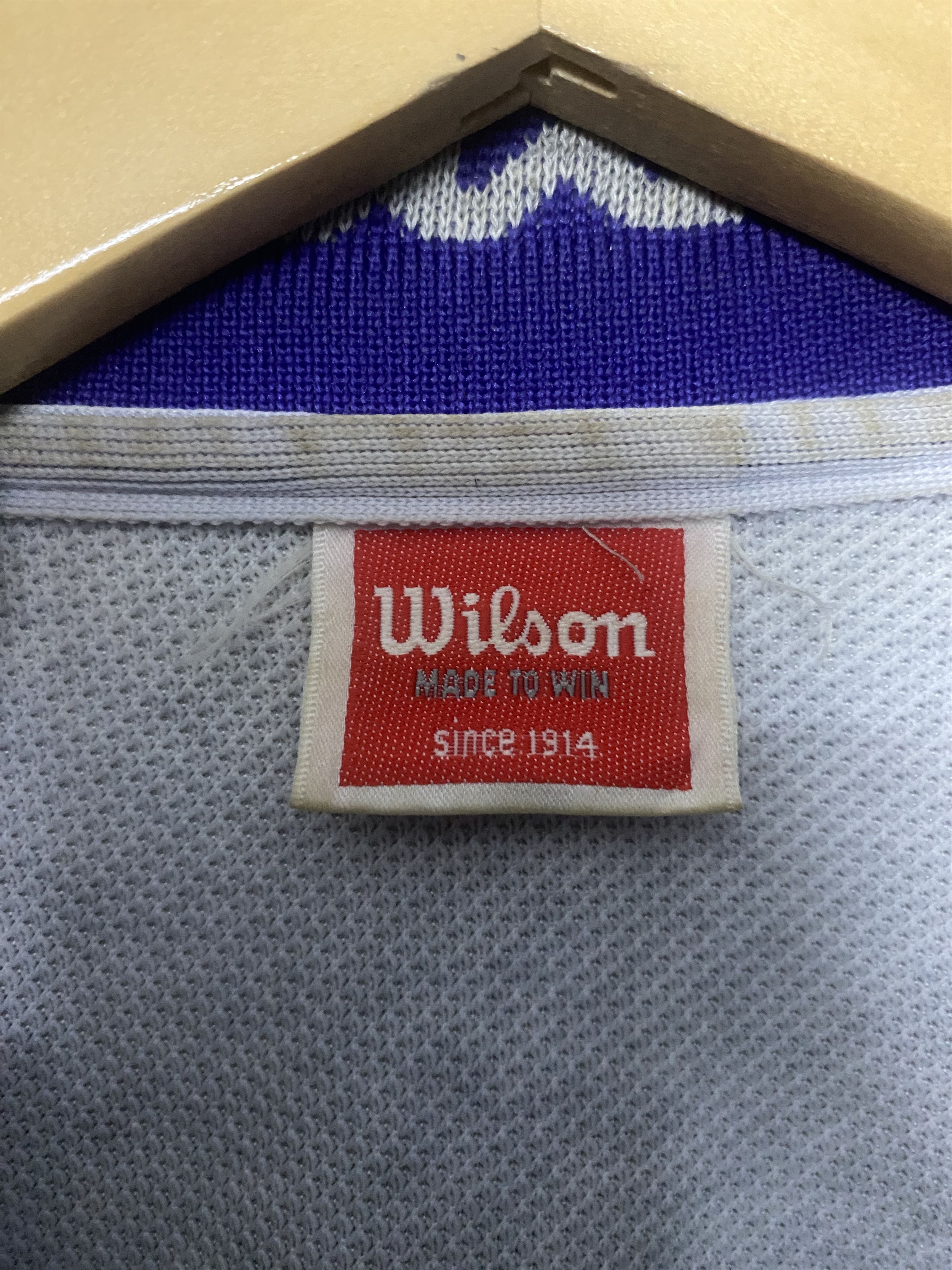 Wilson Vtg 90s Wilson Track Jacket Full Zip Gray Boxy Fit Size US S / EU 44-46 / 1 - 11 Thumbnail