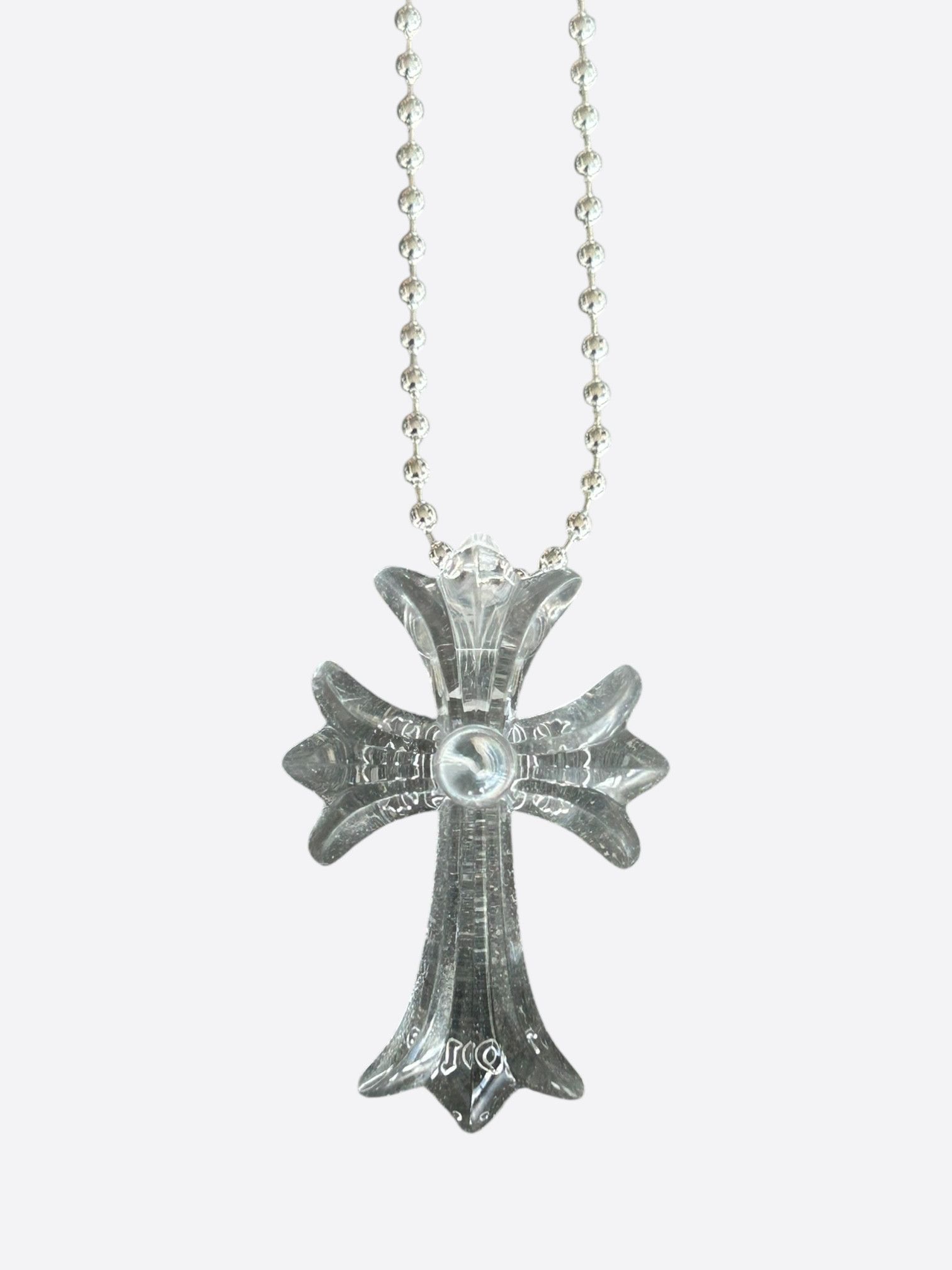 Chrome Hearts Chrome Hearts Transparent Silichrome Cross Necklace Size ONE SIZE - 1 Thumbnail