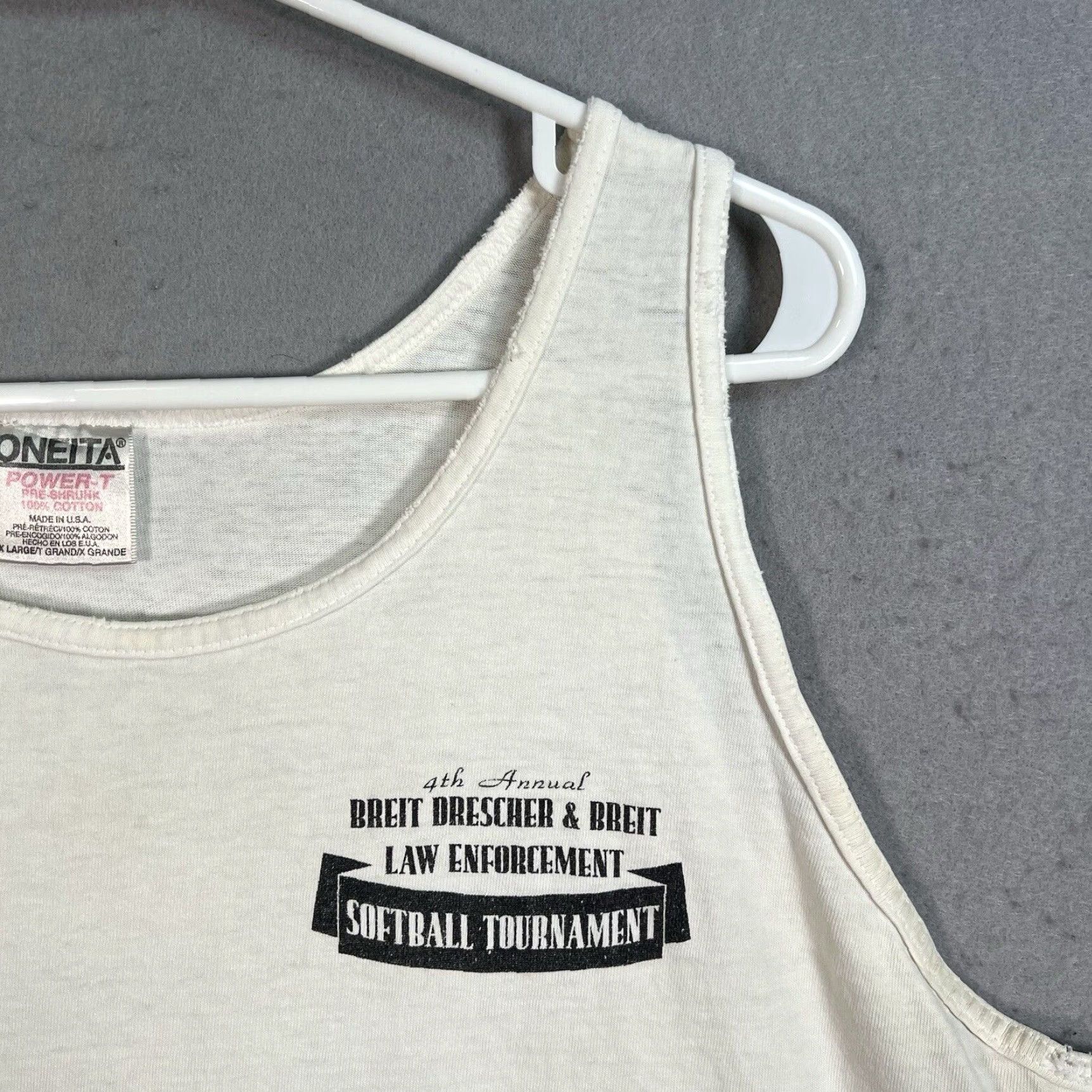 Vintage VINTAGE 1994 Sportswear Tank Top Adult XL Men White Field Of Dreams Softball Tournament Graphic Tee Size US XL / EU 56 / 4 - 3 Thumbnail