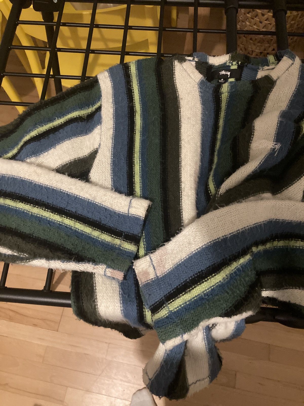 Stussy Stüssy Vertical Striped Knit Crew Size US S / EU 44-46 / 1 - 4 Thumbnail