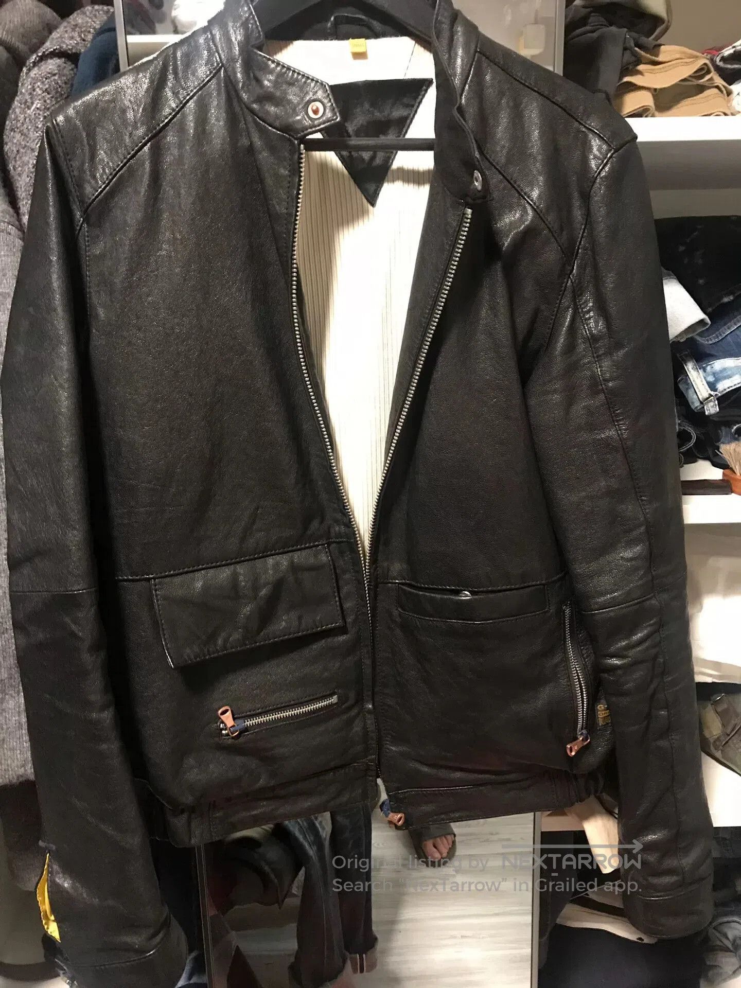 G-Star gstar handmade leather jacket size M. Size US M / EU 48-50 / 2 - 1 Thumbnail